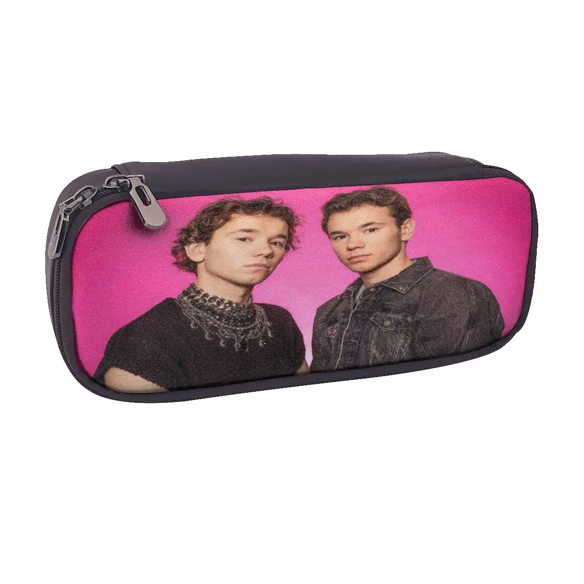 

Marcus And Martinus Sweden Norway Eurovision Leather Pencil Case for Boy Girl School Pen Box Pencil Bag Stationery Supplies
