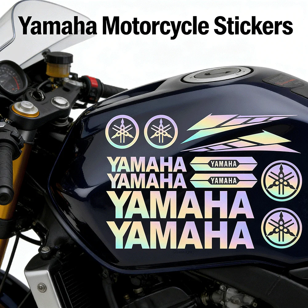 Adesivos para Motocicletas, Decalques Decorativos Autoadesivos, Duráveis e Removíveis, para Carenagem, Tanque de Combustível, Caixa Traseira, Capacete