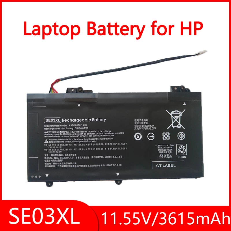 

Аккумулятор SE03XL для HP Pavilion 14-AL000 14-AV000 Series: 14-AL061NR 14-AL001LA 14-AL062NR 14-AL015NA 14-AL009LA 14-AV003LA