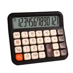 Calculadora básica com display LCD extra grande, portátil, alimentada por bateria, para uso doméstico, escritório