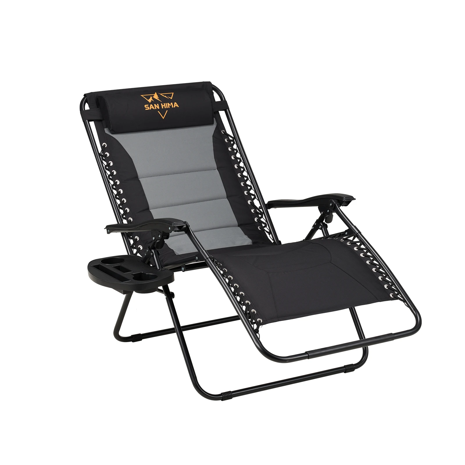 Quick Setup Camping Folding Chair Adjustable Portable Camping Chair Camping Lounge Recliner With Cup Holder