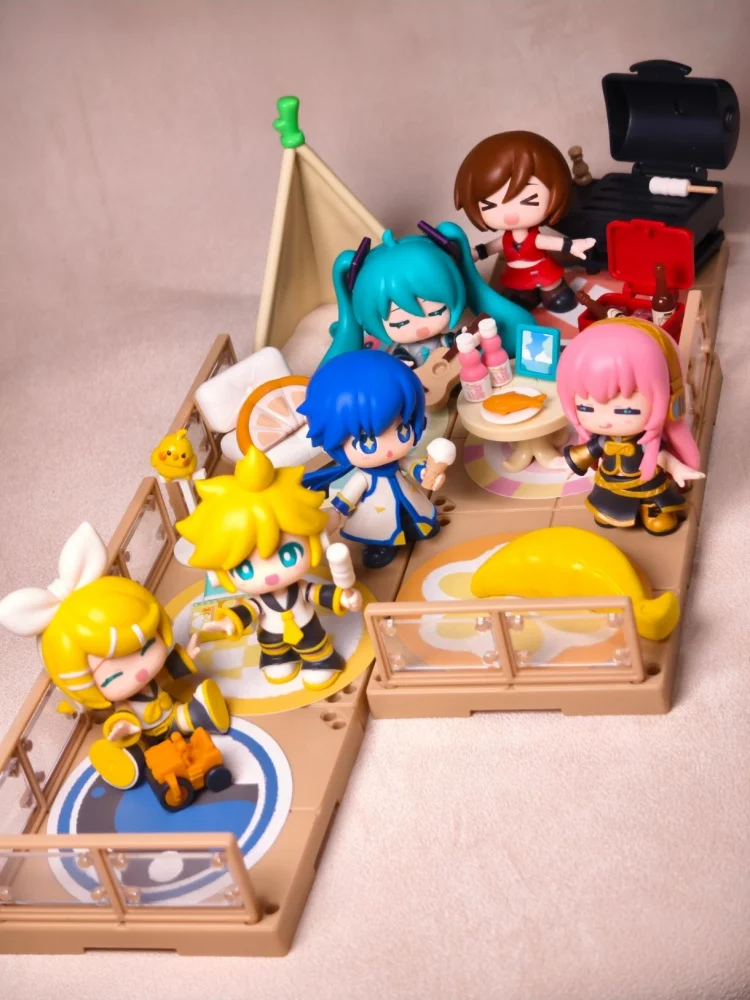 

In Stock Original Blokees X Miku Terrace Party Series Trendy Blind Box Collect Decoration Model Festival Surprise Gift Toys