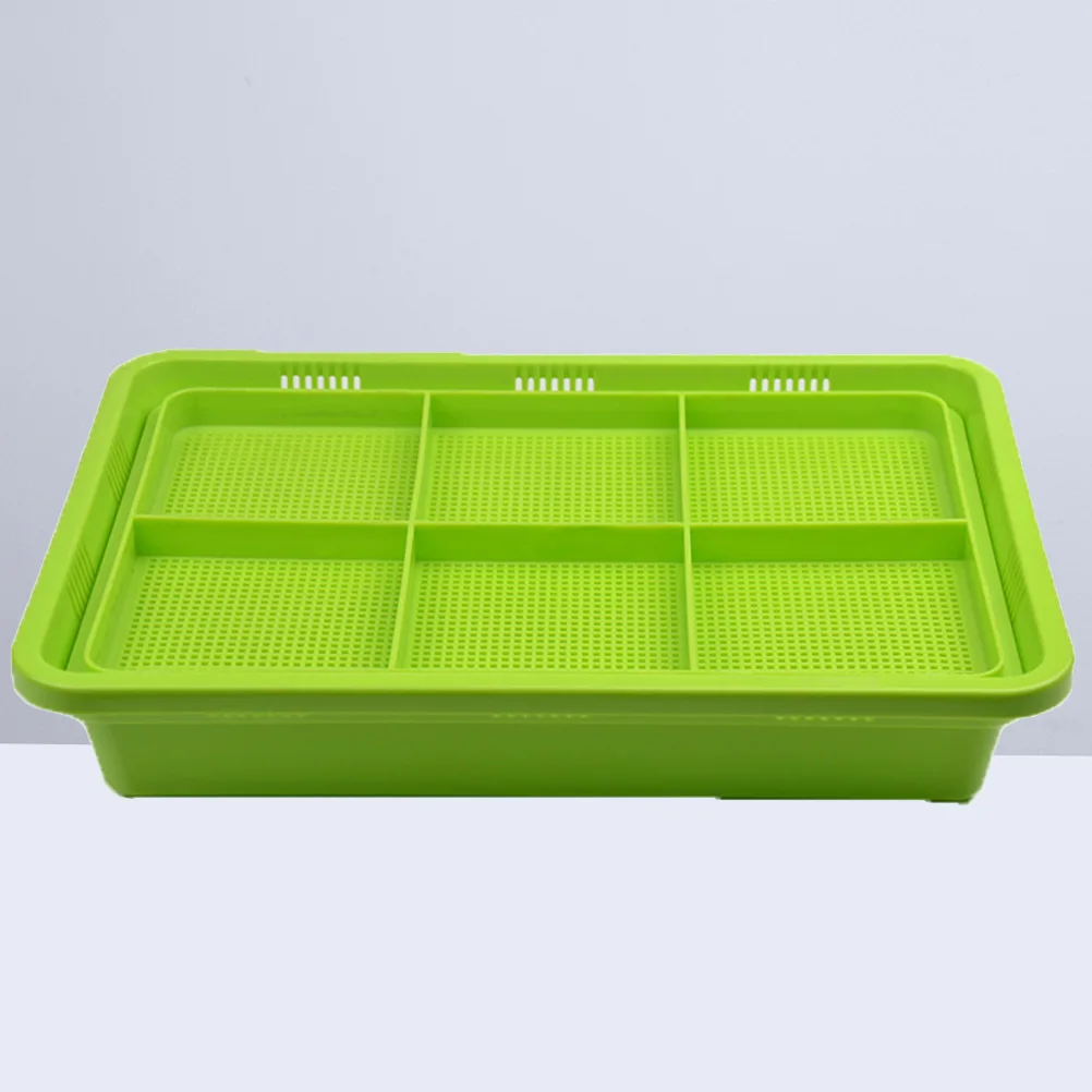 

Seedling Tray Sprouter Growing Trays for Starter Container Microgreens Bean Planter High Budding Rate BPA Free PP Ventilated
