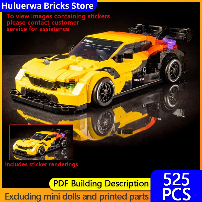 

Speed Racing Car Model MOC Building Bricks M4 DTM Top Tier Racing Modular Technology Children Holiday Gifts Assemble Toys Suit