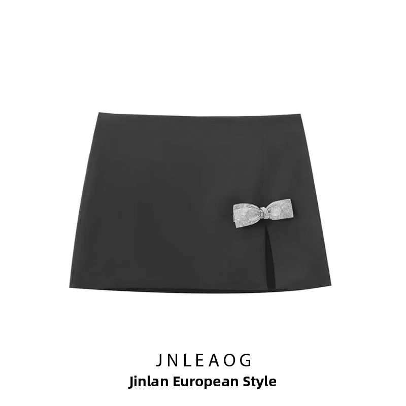 Faionable Casual Knot Rock Damenbekleidung Vielseitige niedrige Taille Polyesterfaser Busin Scene Slim Fit