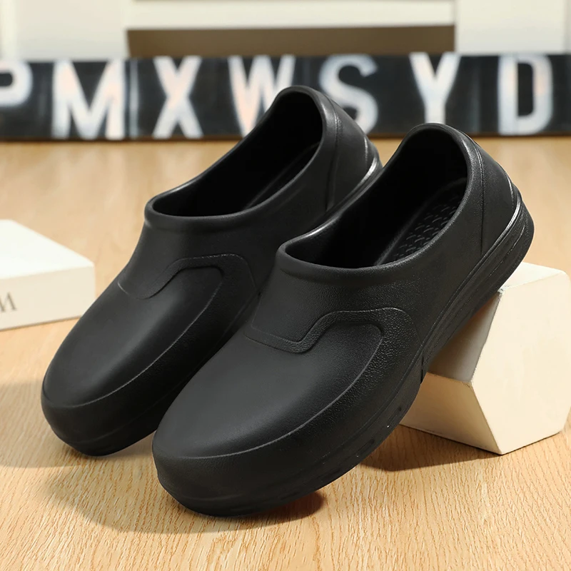 

Мужская обувь шеф-повара, водонепроницаемые нескользящие летние сандалии, удобная кухонная обувь из ЭВА для работы в пляже, сада и отеля