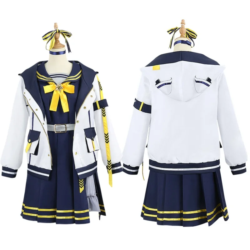 Vtuber Hoshimachi Suisei Cosplay Kostüme Cut Jk Anzug Mantel Kleid Halloween Karneval Uniformen