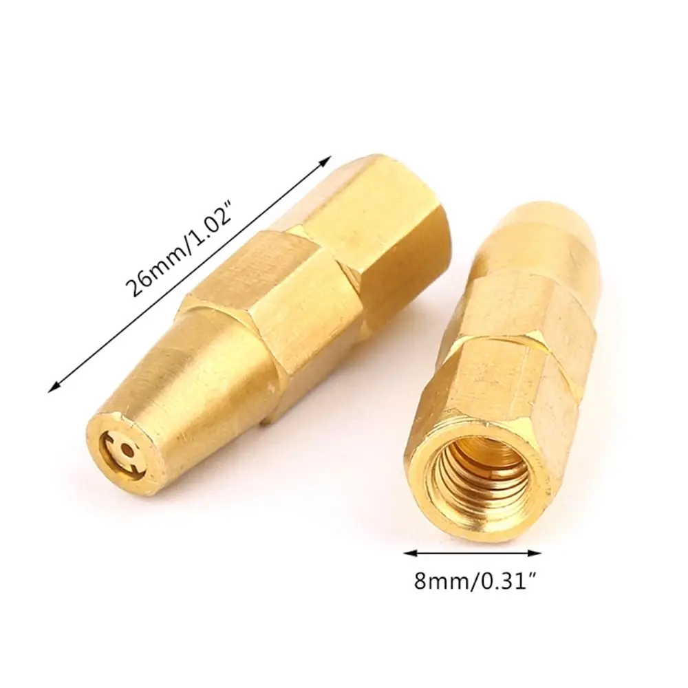 5pcs H01-2 Gas Brazing Torch Nozzle Pure Copper Oxygen Propane Acetylene Liquified Gas Torch Tip