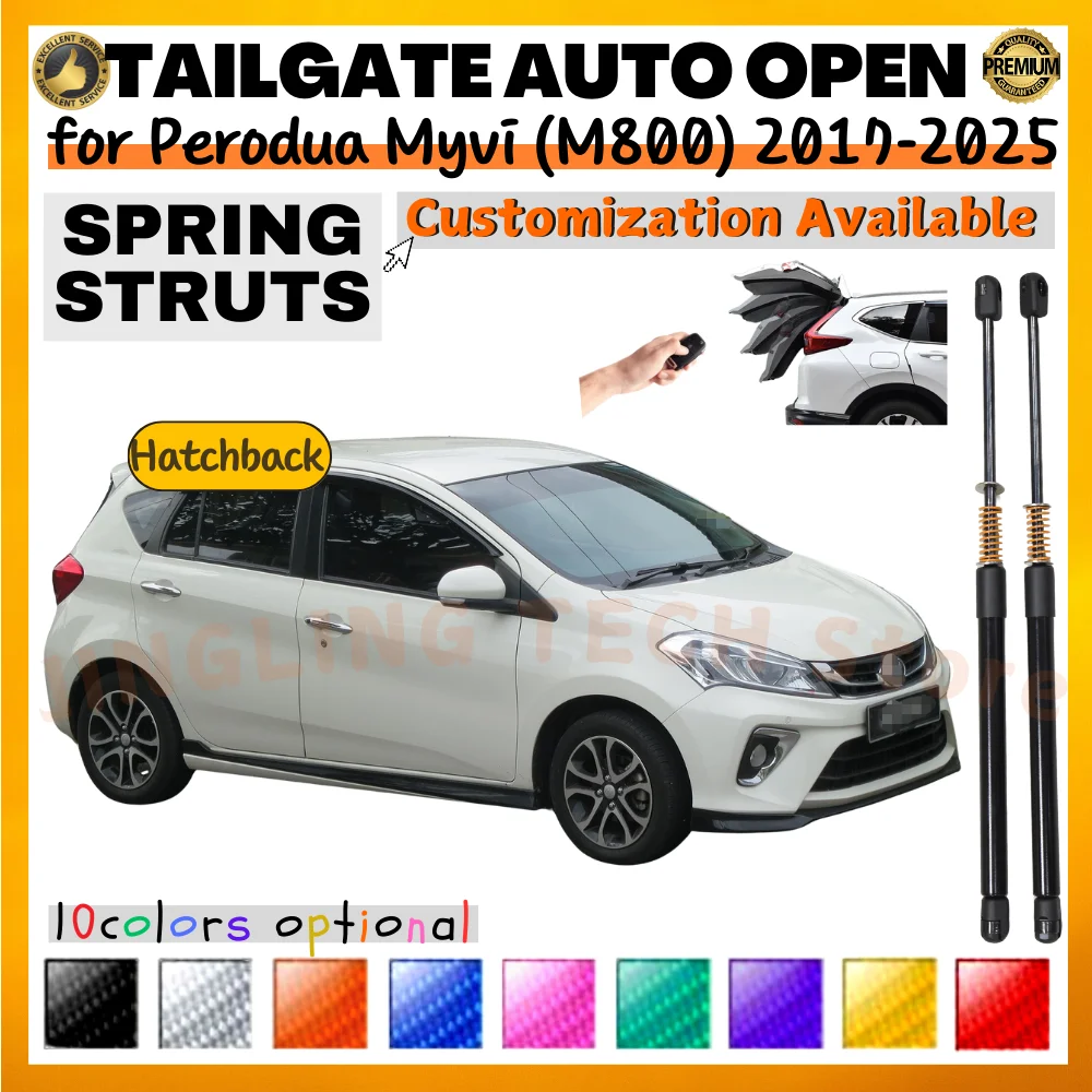 

Qty(2) Trunk Struts with Spring for Perodua Myvi (M800) Hatchback 2017-2025 Rear Tailgate Boot Lift Supports Shock Absorbers