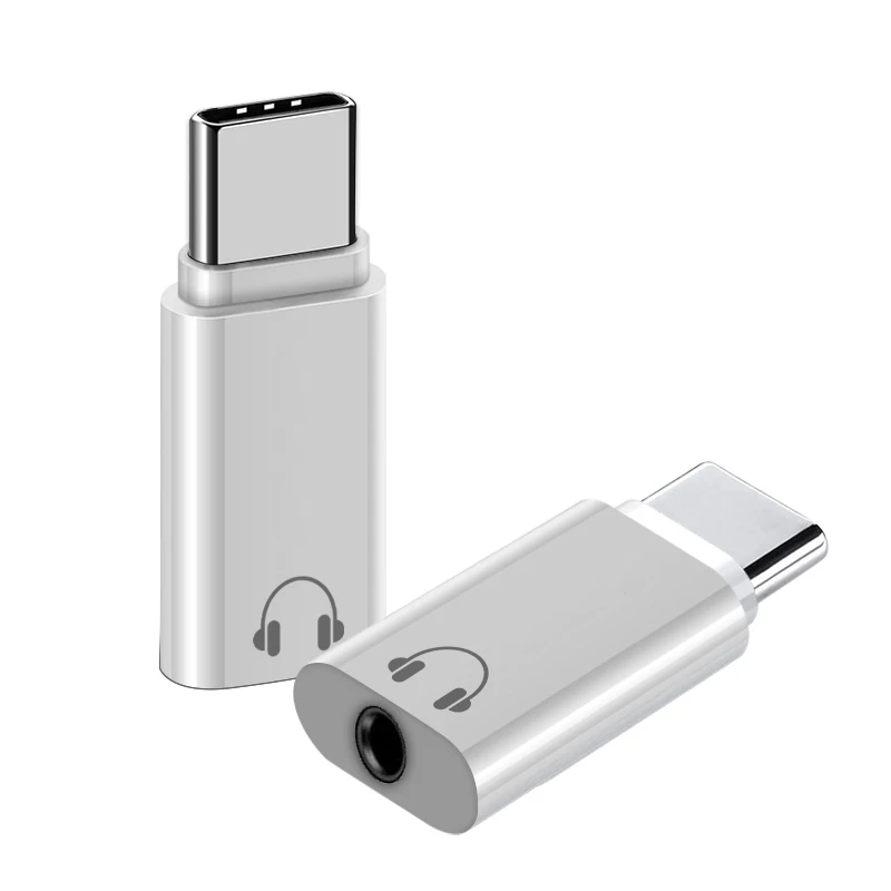 

3.5mm Adapter Type-C Adapter Male Type C to Female 3.5mm wired earphone Adapter Support OTG For Macbook Xiaomi Huawei Honour