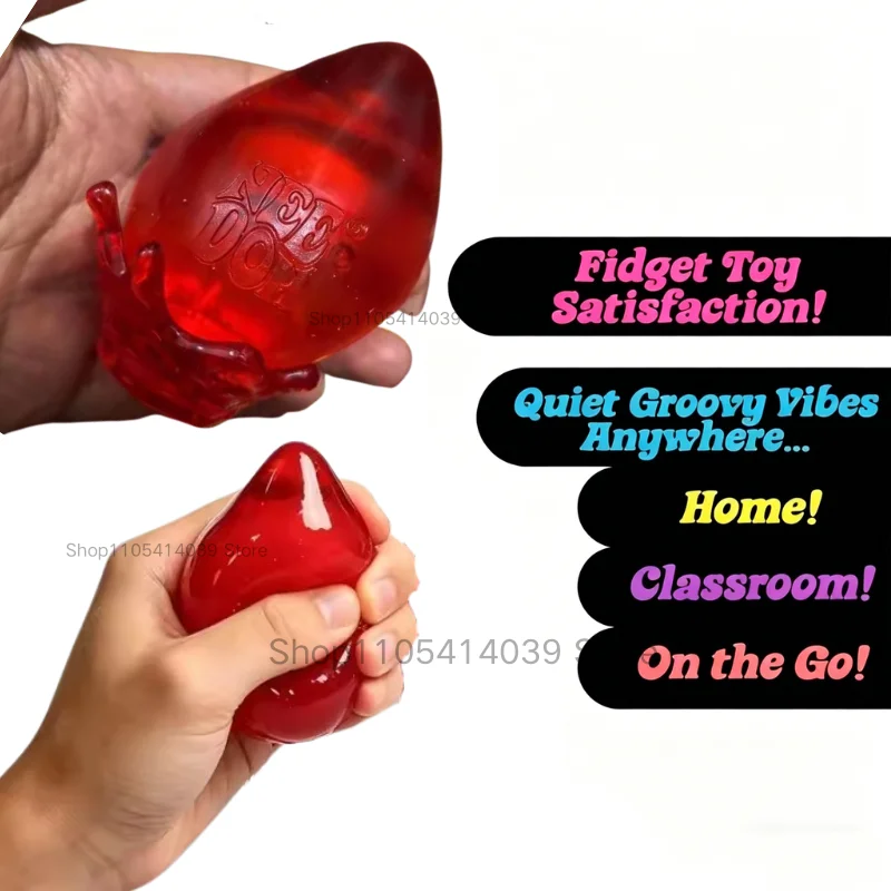 Schylling Nee Doh Maltose Drop Soft Squishy Pinch Toy Sensory Fidget Stress Relief Play Gift view 2