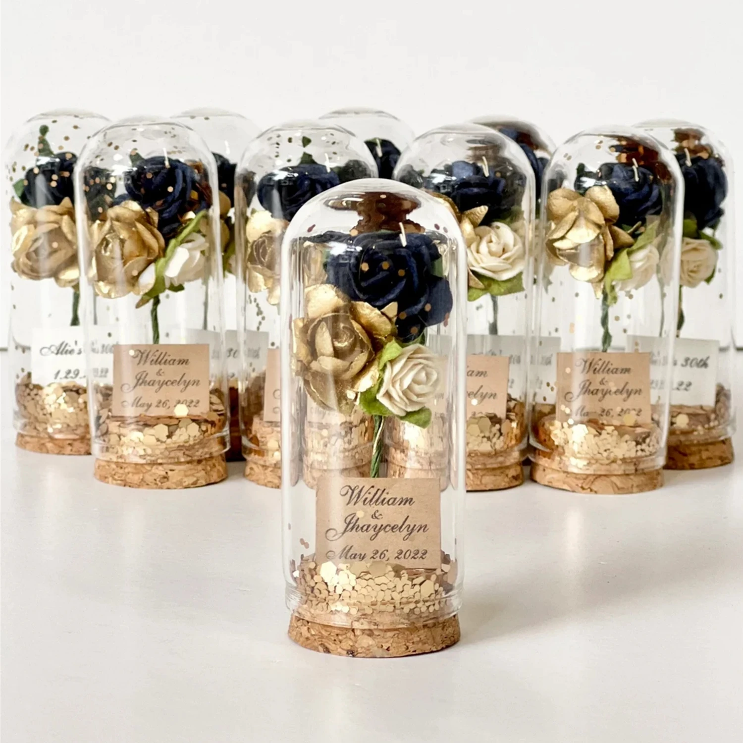 

Bulk Rose Dome Custom Favors for Guests, Wedding Gifts Personalized Favors, Beauty and the Beast, Bachelorette Party Favors