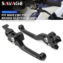 Pivot Brake Clutch Levers For HUSQVARNA FC FE 250 350 450 FX 501 TE 150 250I 300I TC 125 TX 300 Motorcycle Dirt Pit Bike Handles