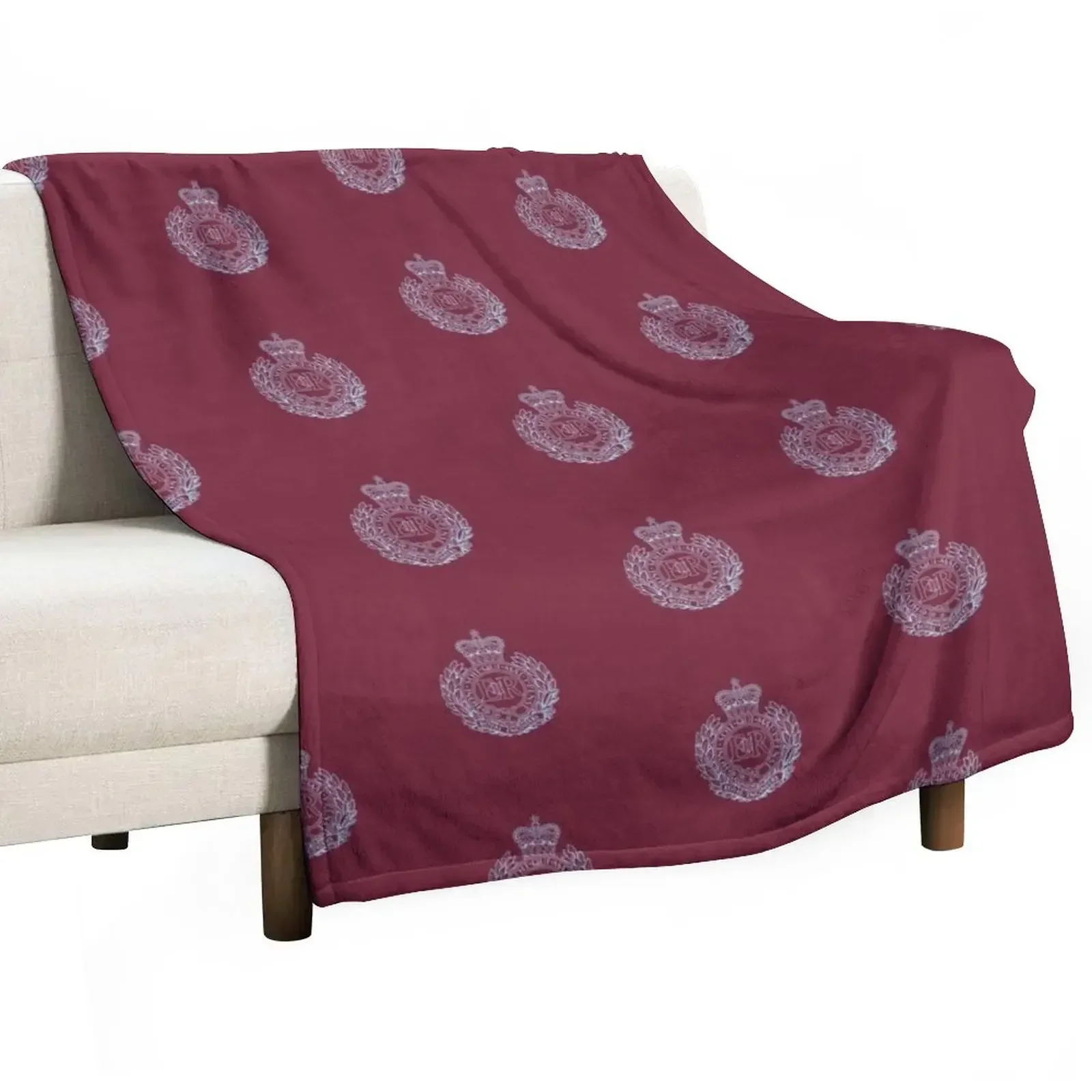 Royal Engineers Cap Badge - Airborne Throw Blanket Plaid blankets and throws Travel Blankets For Sofas Blankets