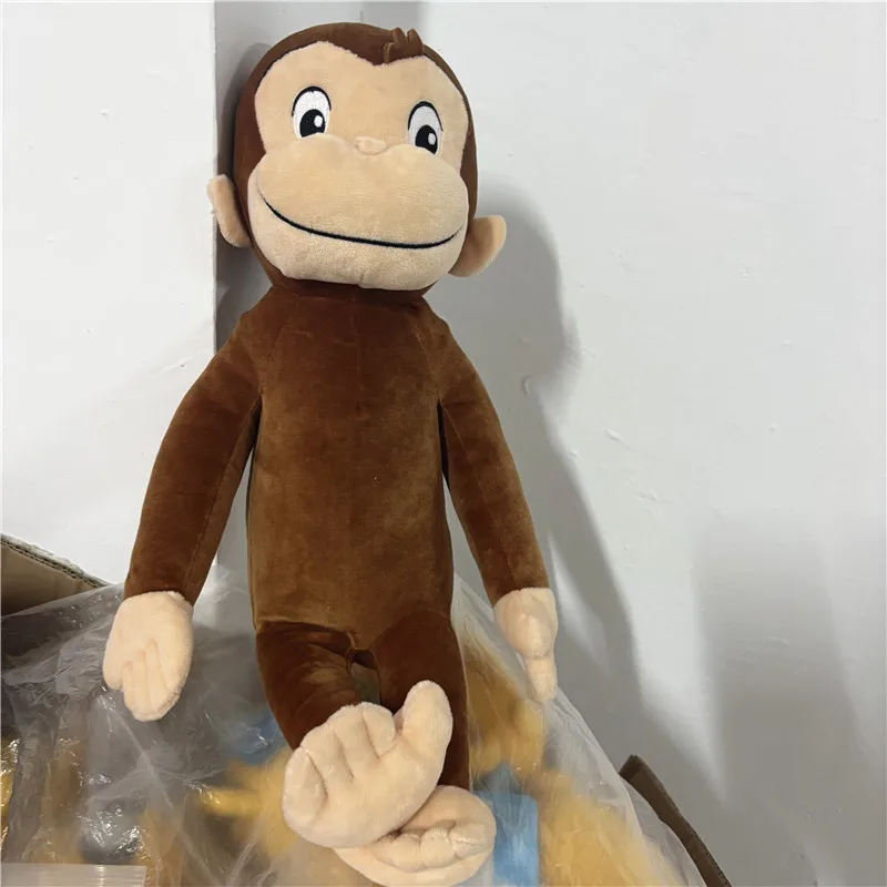 Nuovo simpatico curioso george scimmia peluche di grandi dimensioni per bambini animali di peluche giocattoli per regali per bambini