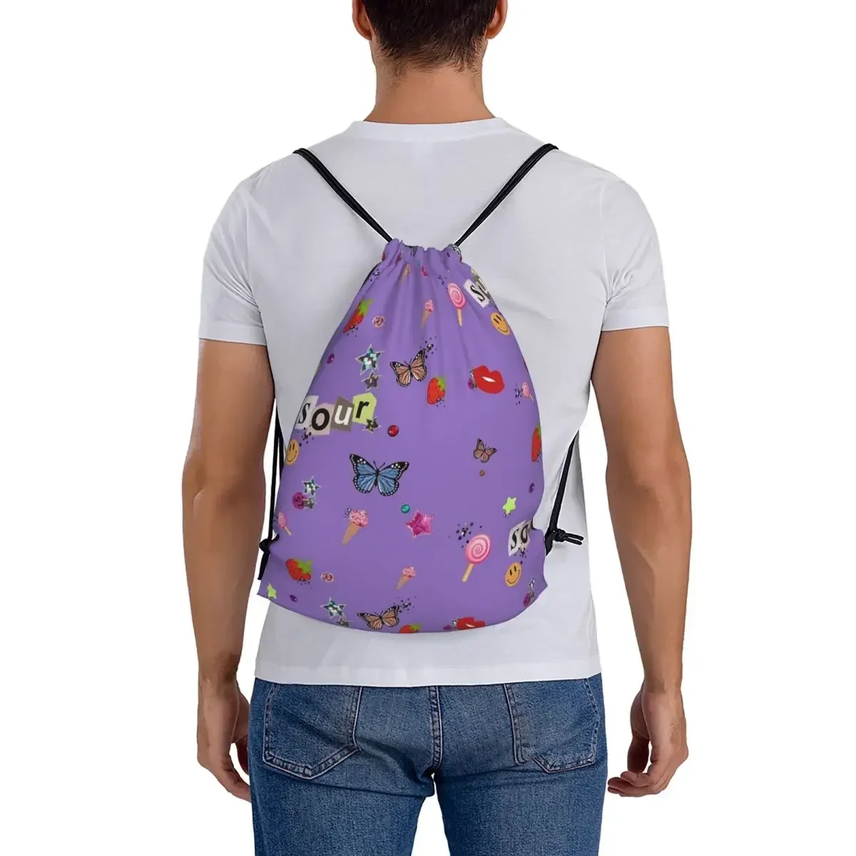 Mochilas temáticas Sur para homens e mulheres, bolsas portáteis casuais, pacote de cordão, bolsa de sapatos, bolsa de livros, estudantes