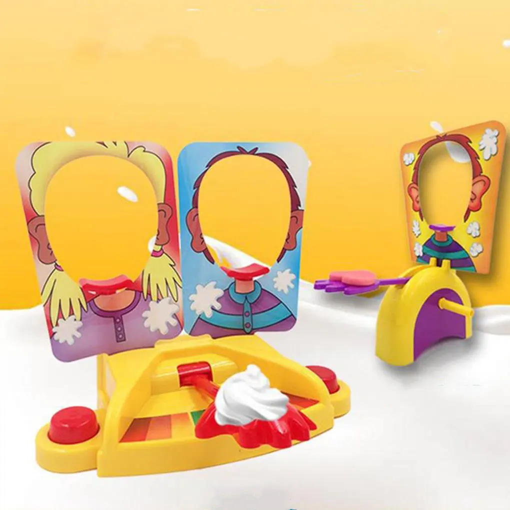 Gadgets Prank Gags Jokes Anti Stress Toys Pie Face Game Whipped Cream in the Face Family Board Game for Kids Funny Party Game