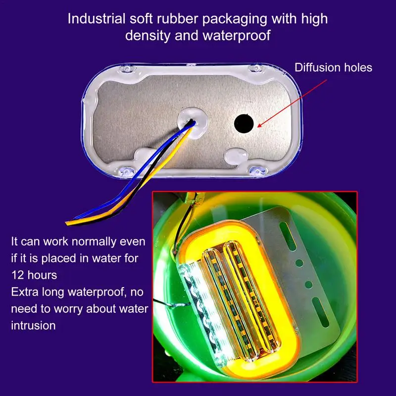 LED Trailer Lights Multipurpose Turn-Signal Brake Trailer Lights LED Trailer Side Lights Highlight Turn Signal Light Lamp Stop