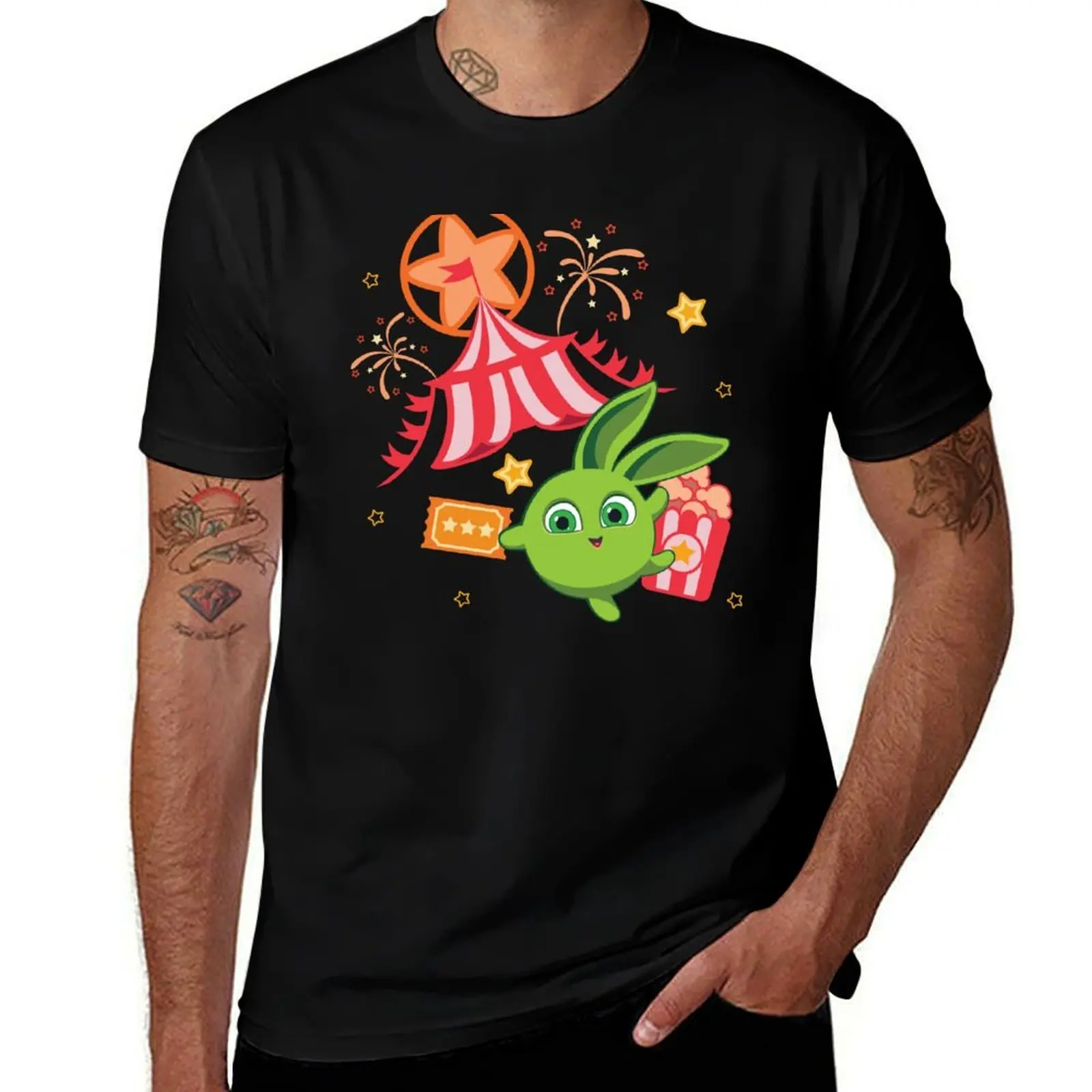 Sunny Bunnies - Hopper At the Circus! T-Shirt Basic All Season Solid T-Shirt