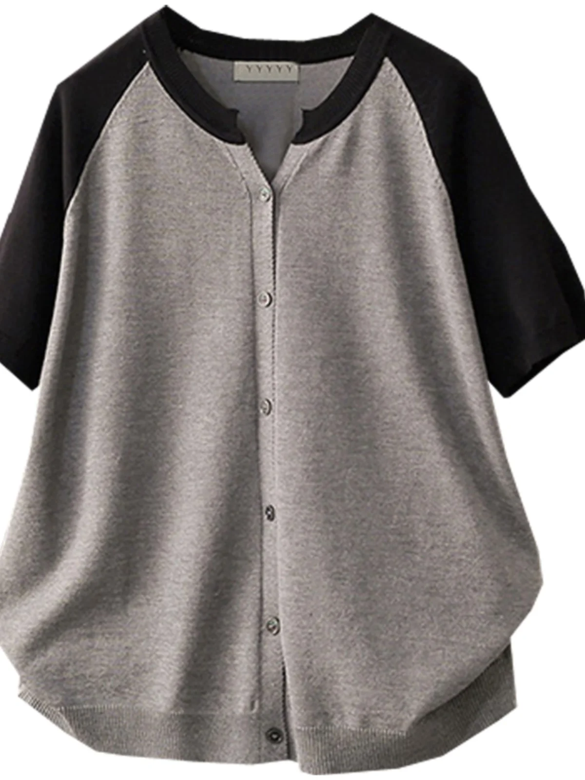

Summer Thin Knitted Open Cardigan Women's Loose Sle ort Sve T-irt Ice Cool Silk Top plus Size Faion Korean Sle