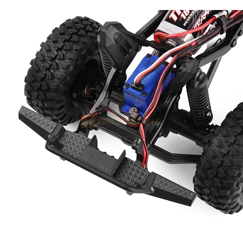 1 Set Simulatie Metalen Voorbumper Anti-Slip Decoratief Stuk Voor 1/18 Rc Crawler Auto Traxxas TRX4-M Verdediger Upgrade Onderdelen