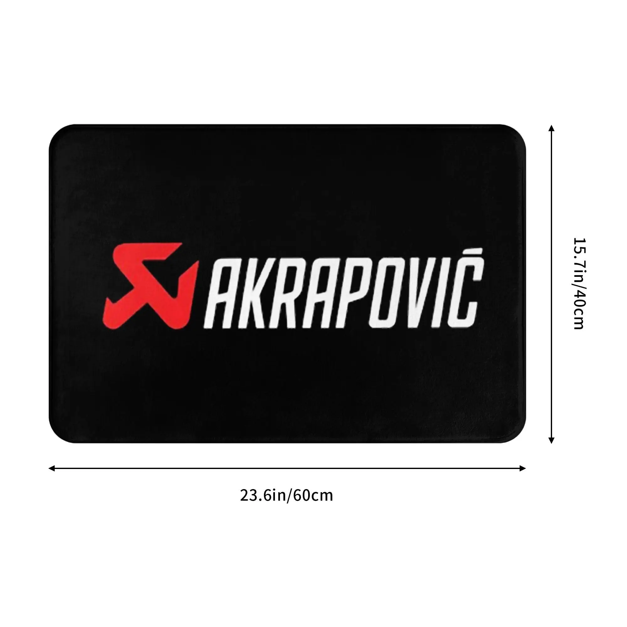 Blombongan Akrapovics AKS Motorcycle Anti-slip Doormat Floor Mat Absorbent Mat Carpet Rug for Kitchen Entrance Home Footpad Mats