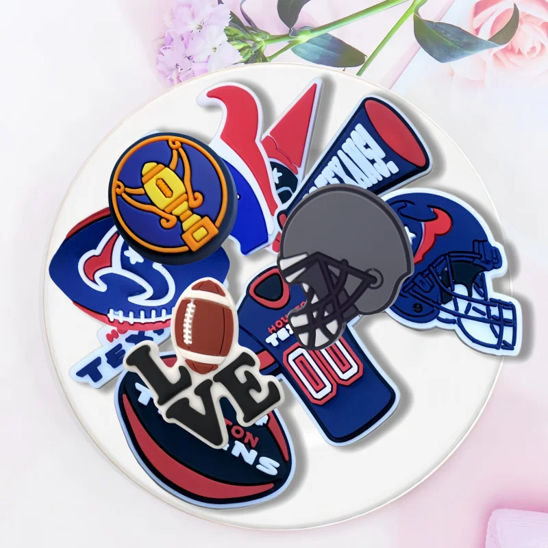 11Pcs Sports Shoe Charm for Sandals Wristband PVC Sports Charm Decorations for Crocs Party Gifts to Boys Teens Men