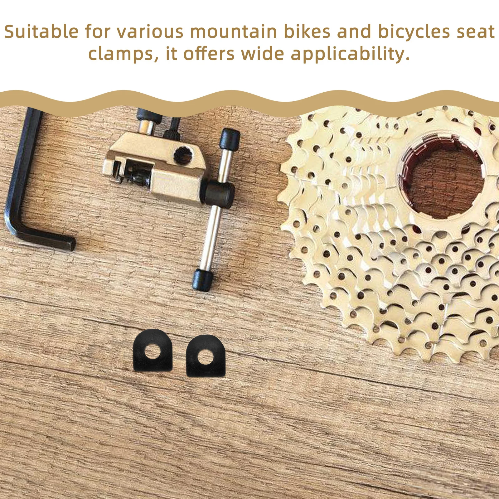 

12Pcs Bike Seat Clamp Gasket Rubber Anti Slip Quick Release Seatpost Collar Gasket Replacement Parts for Mountain Bikes