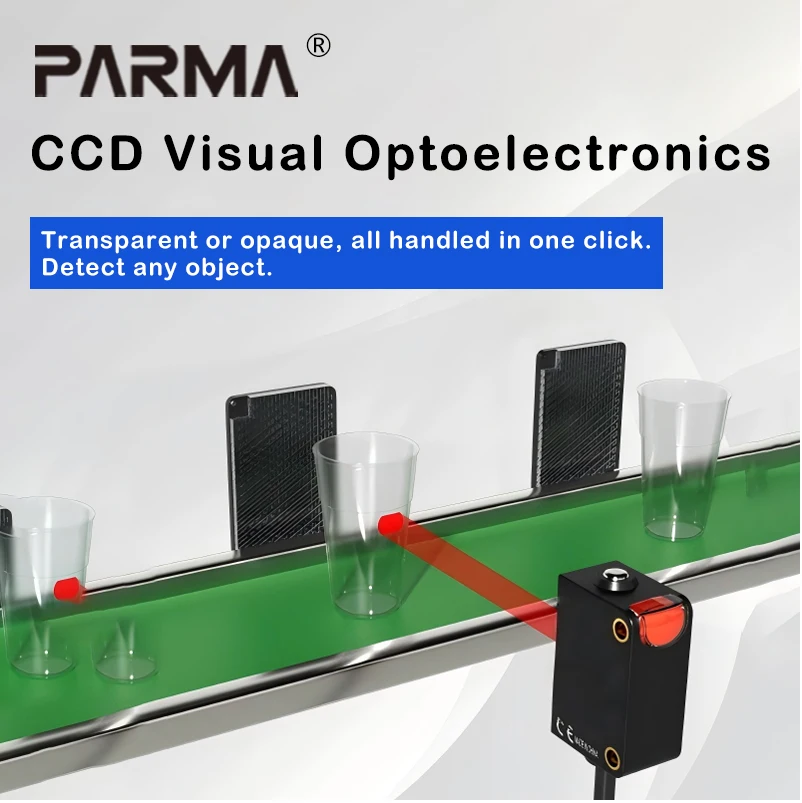 Detection of transparent one-click setting intelligent CCD background suppression photoelectric switch sensor