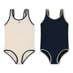 Girls Swimwear Quick Dry Sun Protection Baby Strap Swimwears Girl Sleeveless Backless One Piece Swimsuit Bikinis