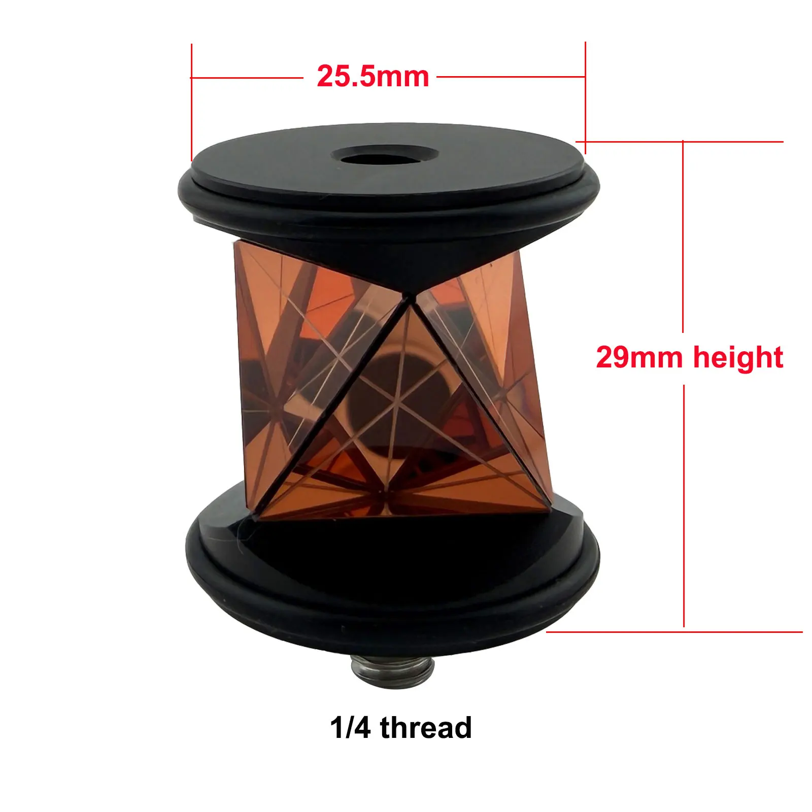 

25.5mm Dia. Mini 360 Degree Mini Prism Survey Prism for LEICA Total Station High precision GRZ101 With 1/4 Thread 29mm Height
