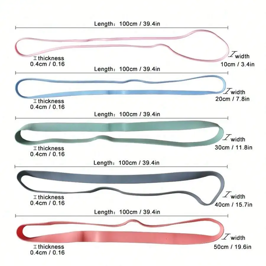 

Extra Long TPE Resistance Band Pull Up Assist Fitness Stretch Band