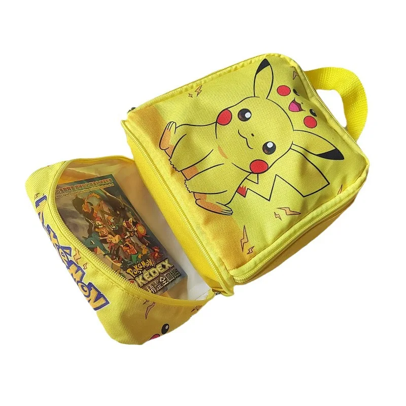 Anime Pokemon Kawaii Pikachu Anime Figure zaino tre colori Pack Toy Small Bags for Children Gifts