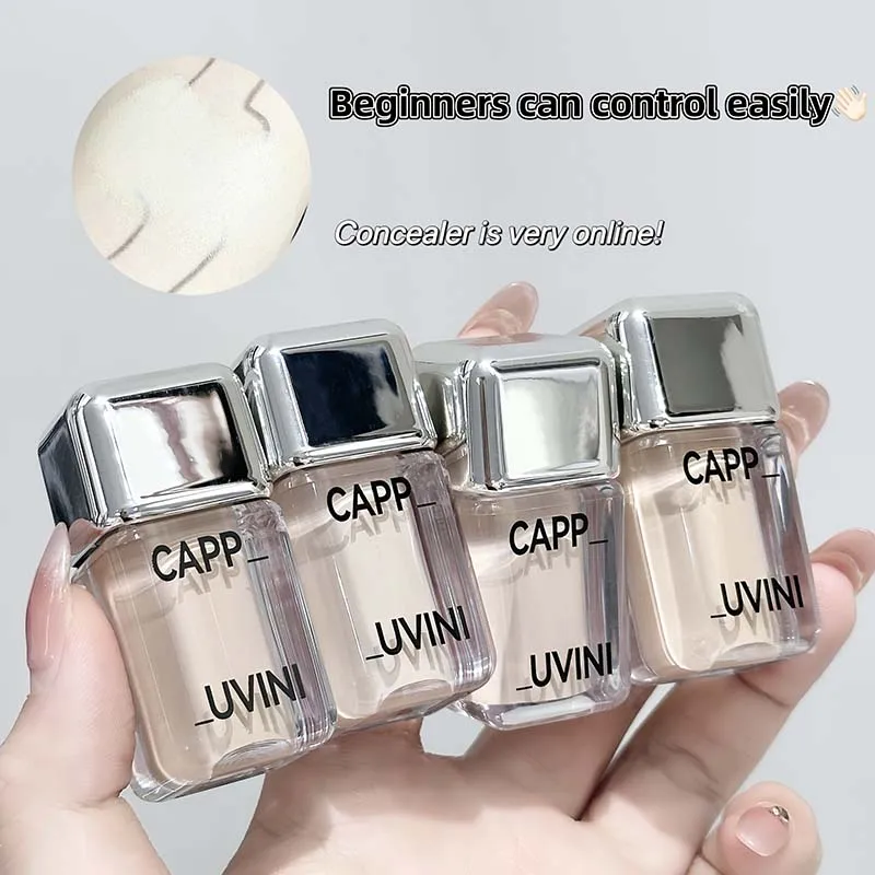 Cappuvini クリスタル アイス コンシーラー クリームは、クマやニキビ跡をカバーし、肌の色合いと輪郭を明るくし、毎日のメイクアップに最適です。