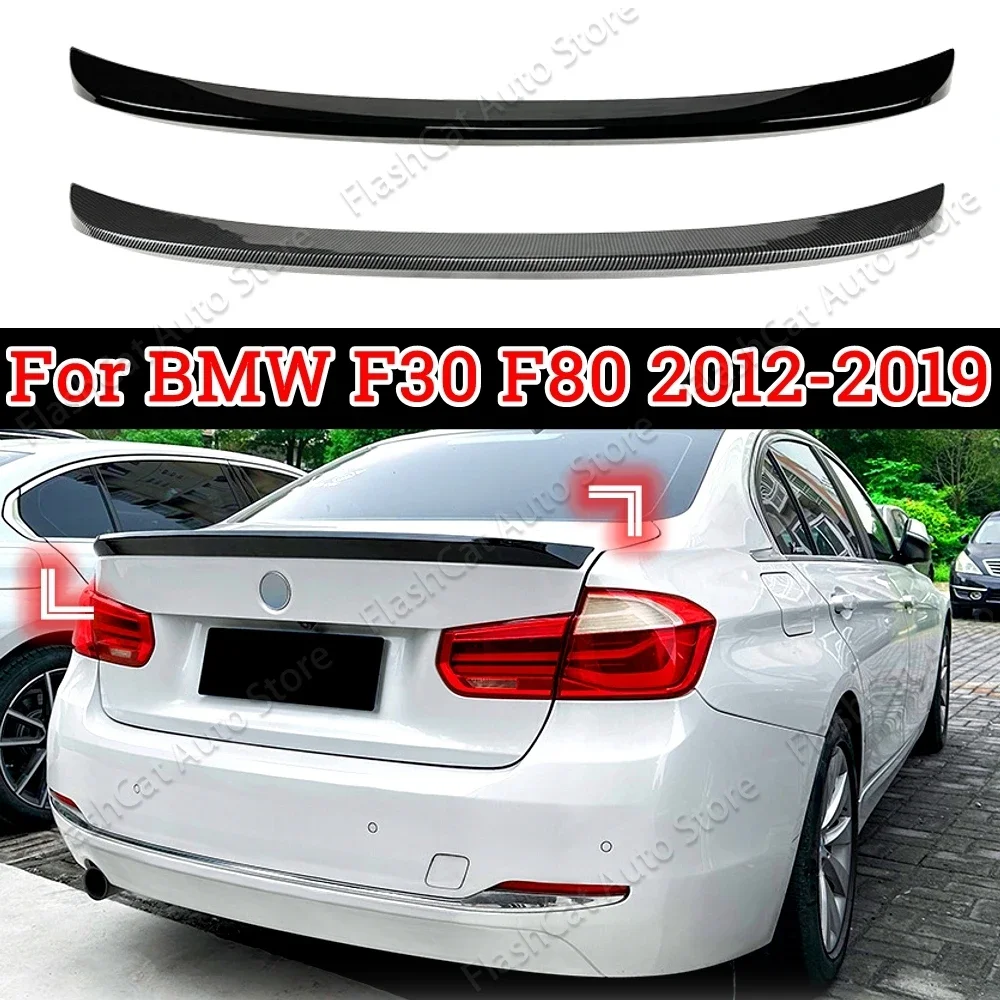 

Rear Roof Sport Spoiler Wing Styling For BMW F30 F80 318i 320i 330i 325i 320d 340i M3 2012-2019 CSL Style ABS Gloss Black