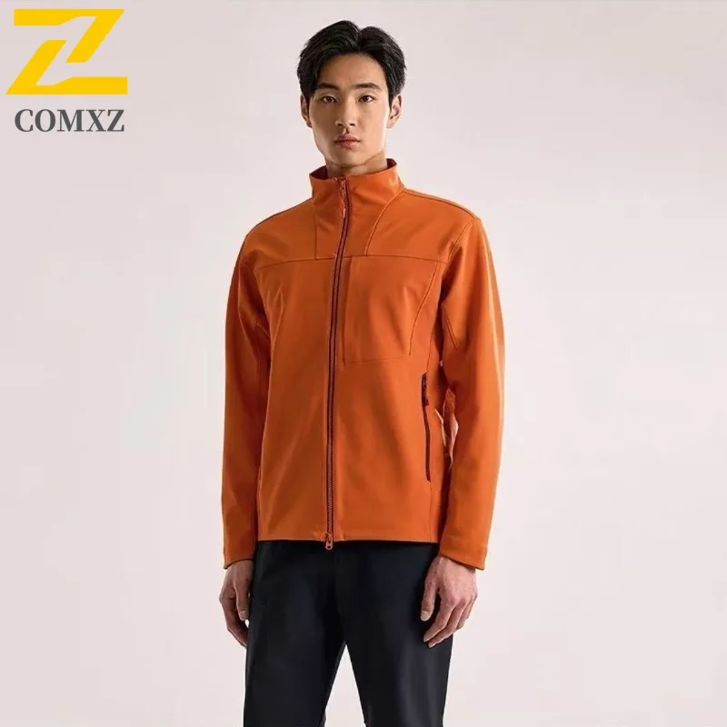 

Men Casual Outdoor Sport Jacket Water-Resistant American Style Spring Windbreaker Streetwear Fashion Lightweight Breathable Coat