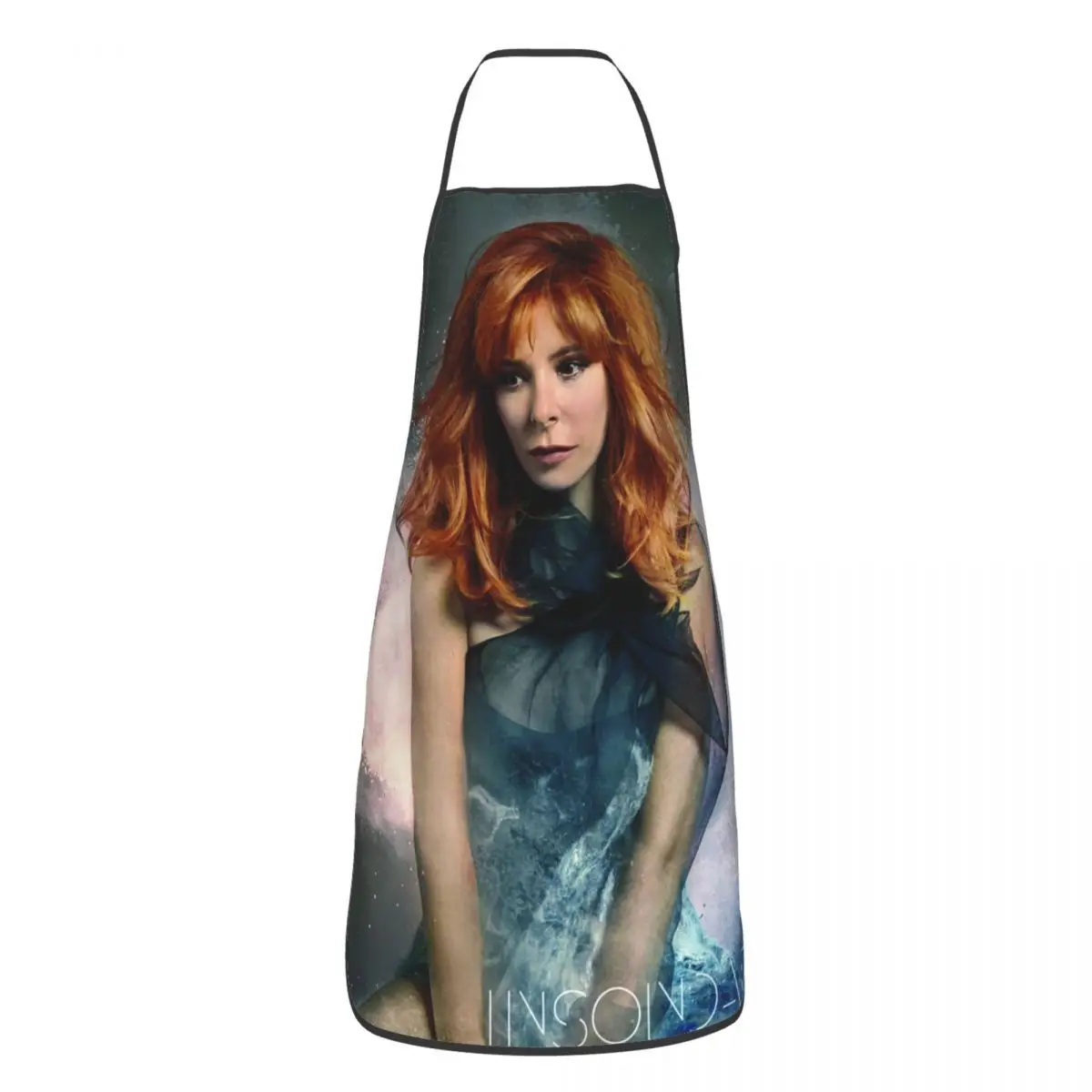 Custom Bib Mylene Farmer Aprons Men Women Unisex Adult Chef Cooking Kitchen French Singer Tablier Cuisine Painting