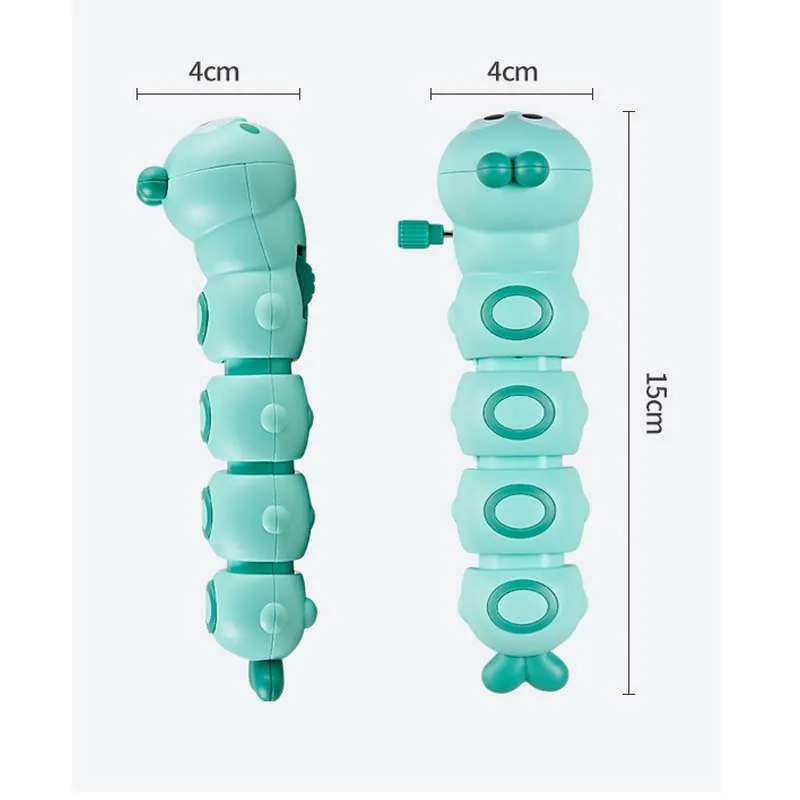 Забавная гусеница для малышей заводная игрушка мультяшный ранний развивающий заводчик ползание игрушки животные для детей подарок Детские аксессуары
