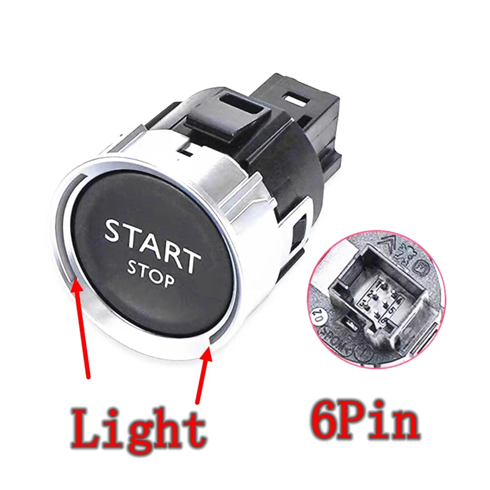 

Автомобильный аксессуар, черный переключатель запуска двигателя, замена переключателя зажигания автомобиля OEM 96777946ZD, пластиковый материал, заводские характеристики