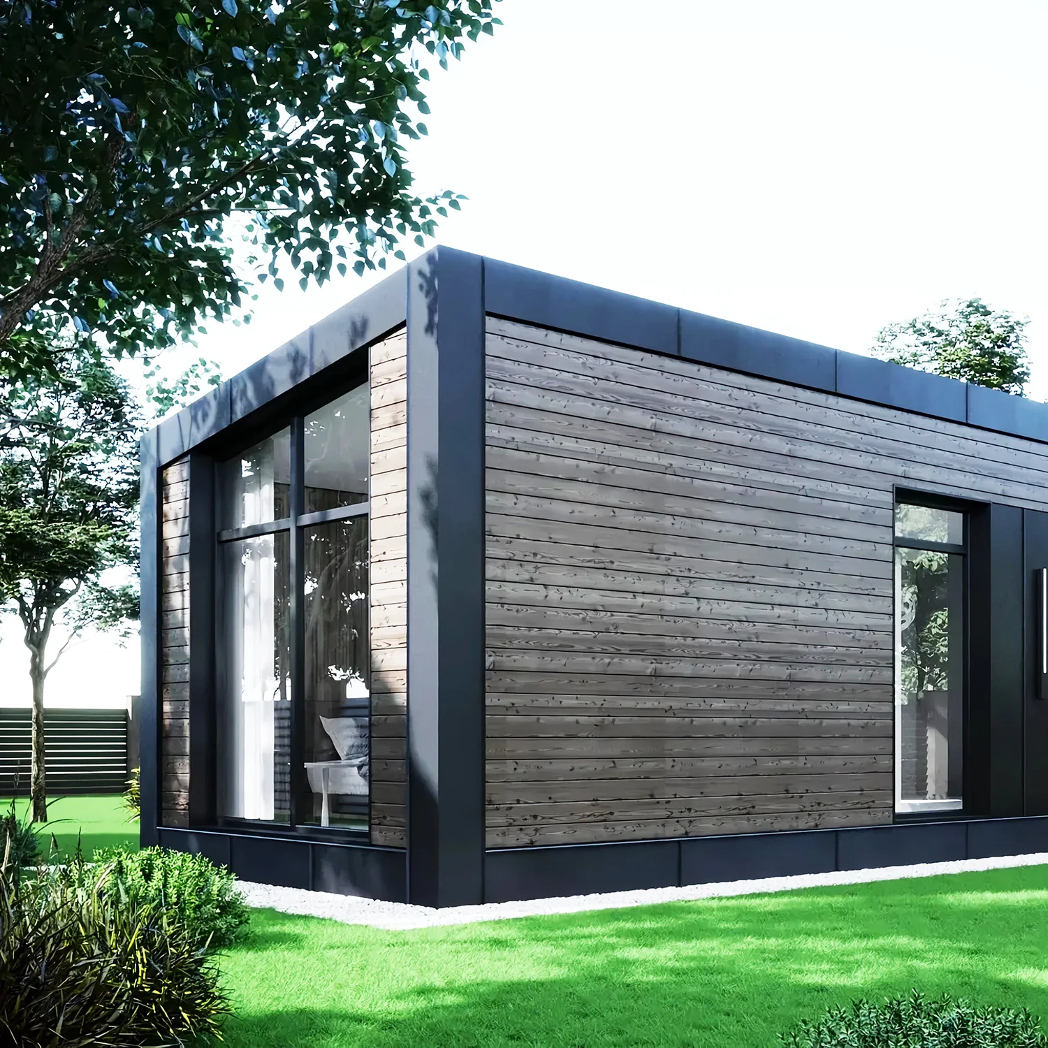 

Folding Container House Fast Fold Out Flat Pack Prefabricated 20ft 40ft Foldable Portable Modular Tiny Houses Homes Camps