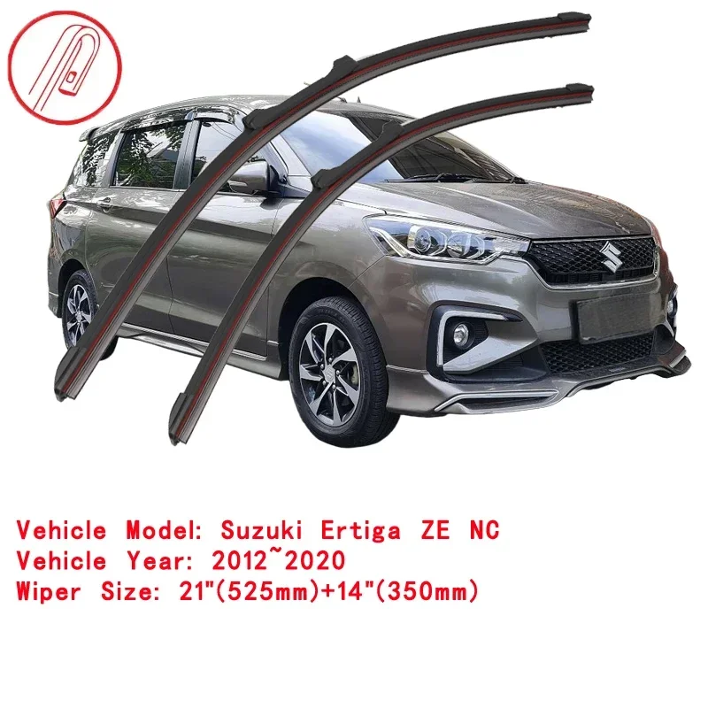 For Suzuki Ertiga ZE NC 2012~2020 2021 2022 Windscreen Windshield Windows Brushes Washer Accessories 2019 Car Front Wiper Blade