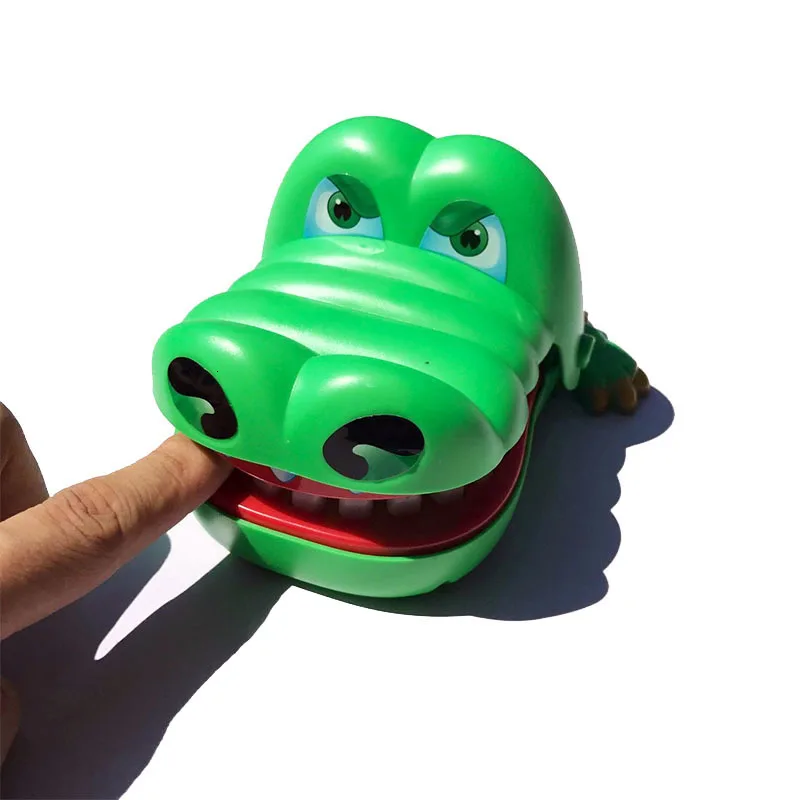 Thriller cocodrilo tiburón dinosaurio dientes morder dedo juego de mesa sorprendente regalo divertido para niños juguetes de broma de descompresión