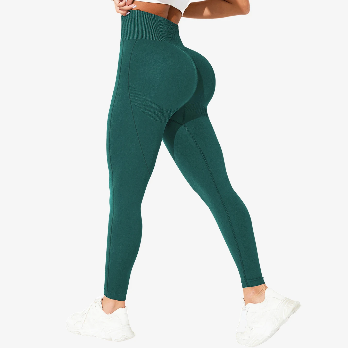 

Seamless Knitting Women Naked Pants Peach Buttocks Fitness Pants Comfortable Soft Sports Pants High Waist Lift Buttocks Leggings