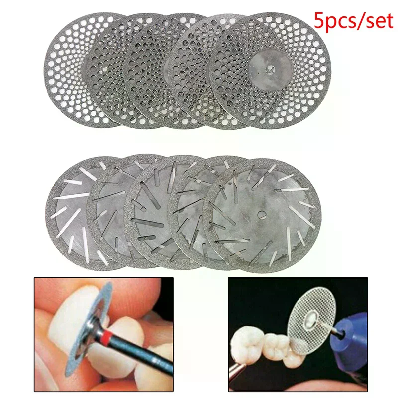 /ACR/Teeth Whitening 5pcs Dental Ultra-thin Double Sided Diamond Cutting Disc Mandrel