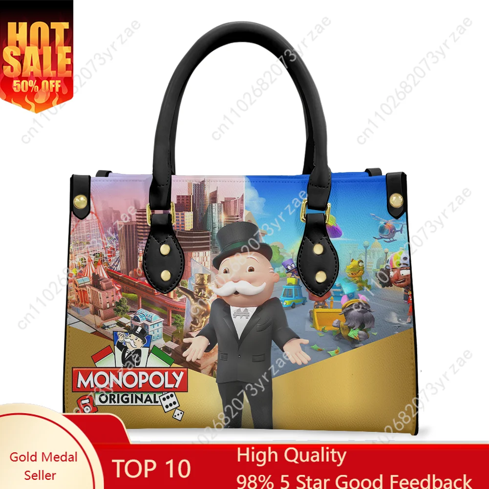Monopoly Go!  Handbag Mens Womens Personalized Fashion Patterns Tote Bags Shoulder Bags Business Commuter Purse Custom Made Bags