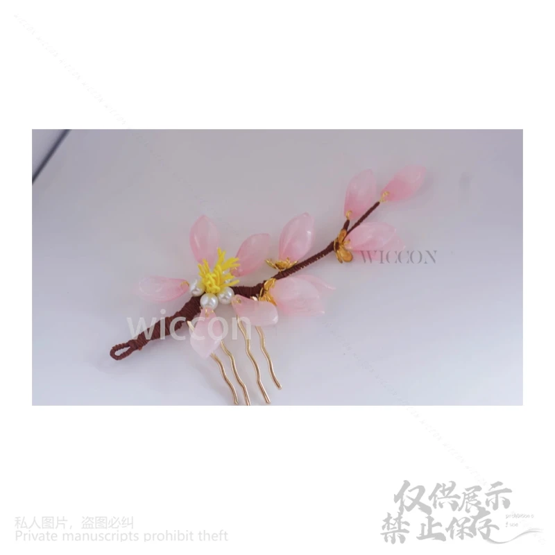 Maomao Anime The Apothecary Diaries Cosplay Accessories Flower Hair Clips Hairpin Handmade Girls Woman Retro Jewelry Customized