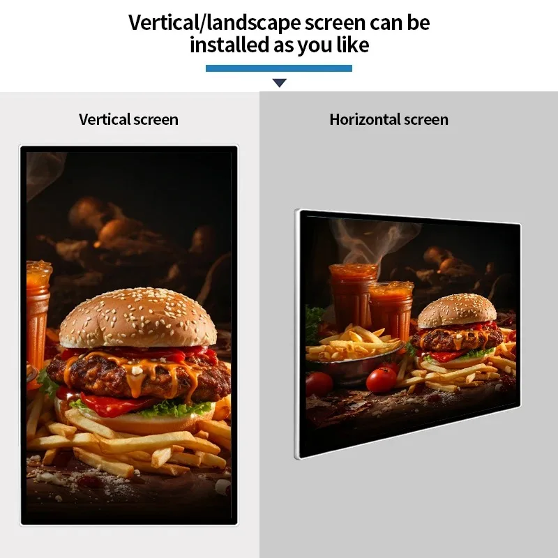 10 15 22 32 43 Inches Digital Signage Screen  Thin LCD Advertising Player Digital Signage and Displays Restaurant