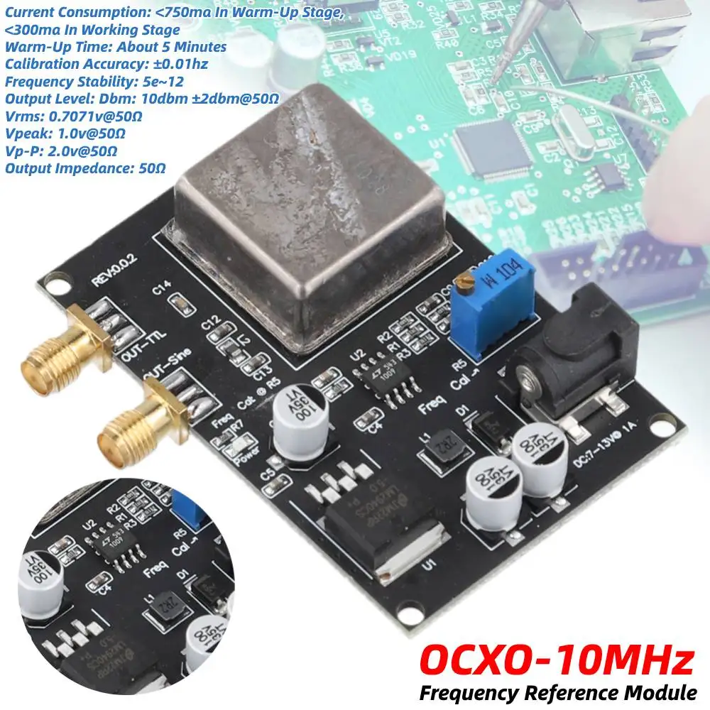 OCXO-10MHz Frequency Reference Module Constant Temperature OCXO 10MHz Frequency Standard Reference Module Electronic Components