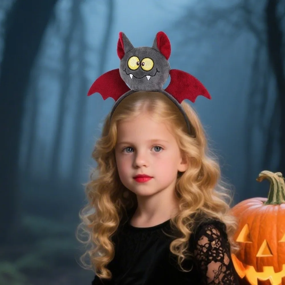 

Личность Тыква Хэллоуин повязка на голову Скелет летучая мышь Хэллоуин обруч для волос призрак плюшевая повязка для волос с героями мультфильмов вечерние