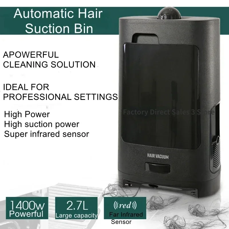 fortrash can hair salon special high-power infrared sensor intelligent suction broken hair tools